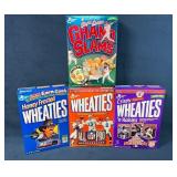 Four Promotional Wheaties and Grand Slams Cereal B