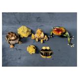 Frog Figurines Including Various Materials and Des