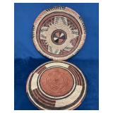Handwoven Round Mats, Approximately 14 Inches in D