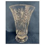 Stately Shannon Crystal Vase with Intricate Starbu
