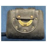 Vintage Multi-Compartment Wristlet with Brass Acce
