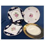 Four Decorative Plates Including GDR Floral, Licht