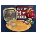 USC Gamecocks Lot with Figurine, Decorative Items,