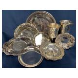 Vintage Personalized Silver Plate Items