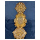 Kim Seybert Beaded Table Runner with Intricate Gol