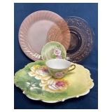 Pink Fire King, Depression Glass, Limoges, and Lef