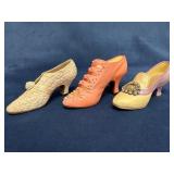 Three Resin Figurines by Just the Right Shoe with