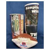Small Football Signed by Archie Manning and Two Sm