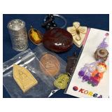 Asian Amulets and Accessories Featuring Various De