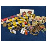 Military Pins with Vietnam War Commemorative Items