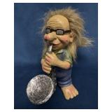 Vintage Troll Saxophone Player Resin Figurine with