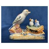 Pioneer Mose Co. Ceramic Bird and Nest Salt and Pe
