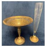 Two Weighted Sterling Silver Home Decor Items Incl