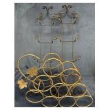 Two Metal Plate Display Racks and a Decorative Win