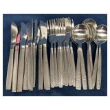 United Airlines Fish Scale Design Flatware Lot