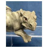 Plaster Gargoyle Sculpture by T. Russell
