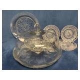 Anchor Hocking Serving Dish Set with Attached Bowl
