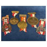 Five Wandering Club Medals with Notable Designs an