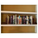 Hardcover Books with Wooden Bookends