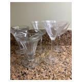Clear Glass Dessert and Cocktail Serving Items