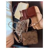 5 Ladies Handbags in Varying Styles and Materials