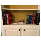 Bookshelf Lot with Dictionaries, Religious Texts,