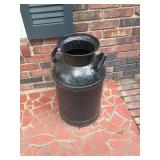 Black Metal Milk Can with Double Handles