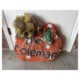 Custom Pumpkin-Shaped Decorative Burlap Wall Hangi
