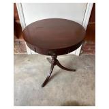 Mersman Mahogany Drum Table with Pedestal Base and