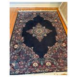 5 ft by 7 ft Area Rug with Floral and Central Meda