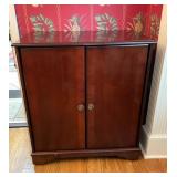 Two-Door Wooden Cabinet With Adjustable Interior S