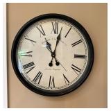 Edward Clock Works Co. Wall Clock with 19-Inch Dia
