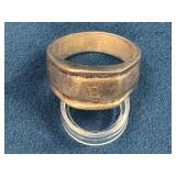 925 Silver Band Ring, 10.0 Grams, 6.5DWT