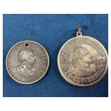 Two George Washington Coin Pendants