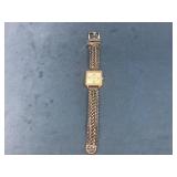Equissi Sterling Silver Case Quartz Watch with Wov