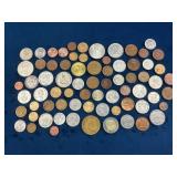 Foreign Coins in Mixed Denominations and Materials