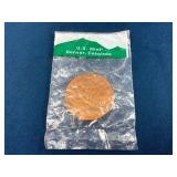 1 Oz Copper Coin from U.S. Mint in Denver, Colorad