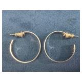 Sterling Silver Hoop Earrings, 3.6 Grams, by Dancr