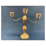 Sterling Silver Weighted 3-Arm Candelabra, 642.2 G