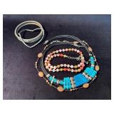 Bangles, Beaded Necklaces, and Bracelets in Mixed