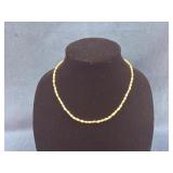 Freshwater Pearl Necklace with 14k Gold Clasp