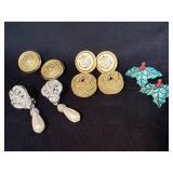 3 Clip-On Earrings, 1 Pair with Posts, and 1 Pair