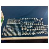 Gorham Sterling Silver Flatware Set with Wooden