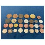 Foreign Coins from Various Countries and Eras