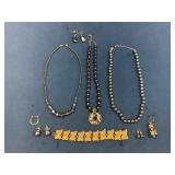 Costume Jewelry Including Necklaces, Earrings, and