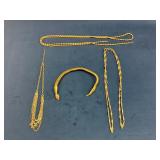 Gold Tone Costume Jewelry, Including Snake Motif B