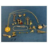Jewelry, Keys, and Accessories Including Cameo Pen