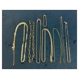 Metal Tone Jewelry Chains and Necklaces