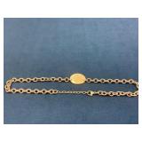 Sterling Silver Oval Monogrammed ID Bracelet, 33.3