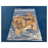 90+ U.S. Wheat Pennies in Mixed Condition